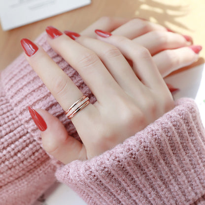 Titanium steel ring fashion