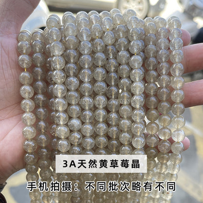 Strawberry crystal loose beads DIY beads