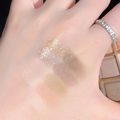 Transparent Nine-Color Acrylic Eyeshadow Palette