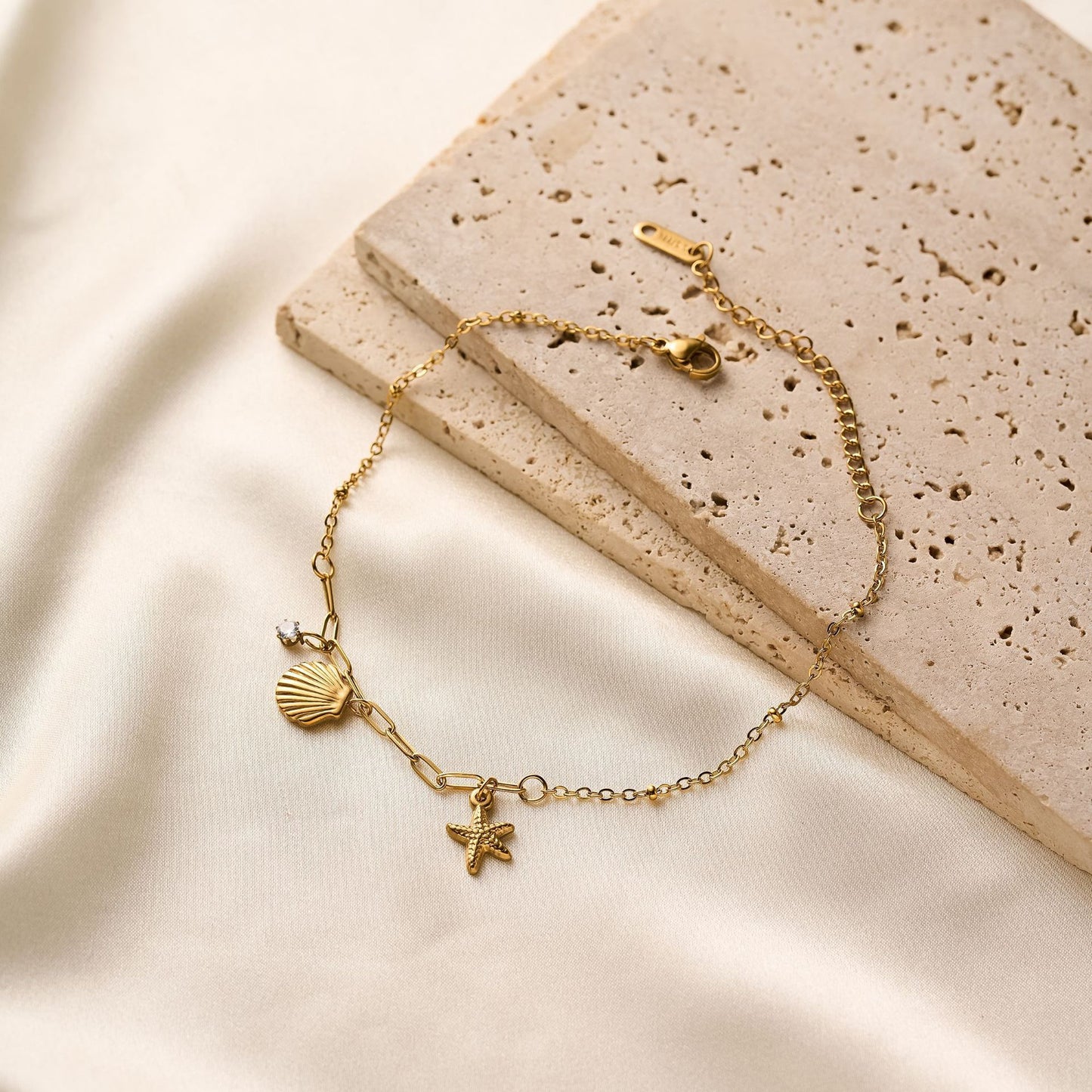 Titanium Steel Starfish Anklet