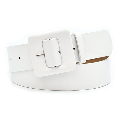 Non-porous square bag buckle belt