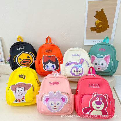 Cartoon cute kindergarten boys and girls backpack