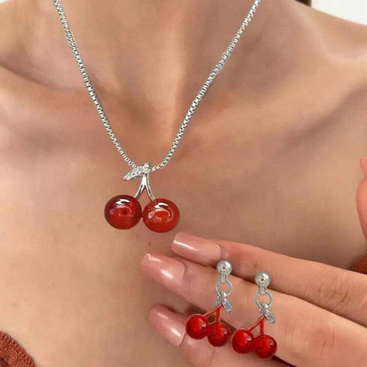 Pearl Heart Jewelry Set