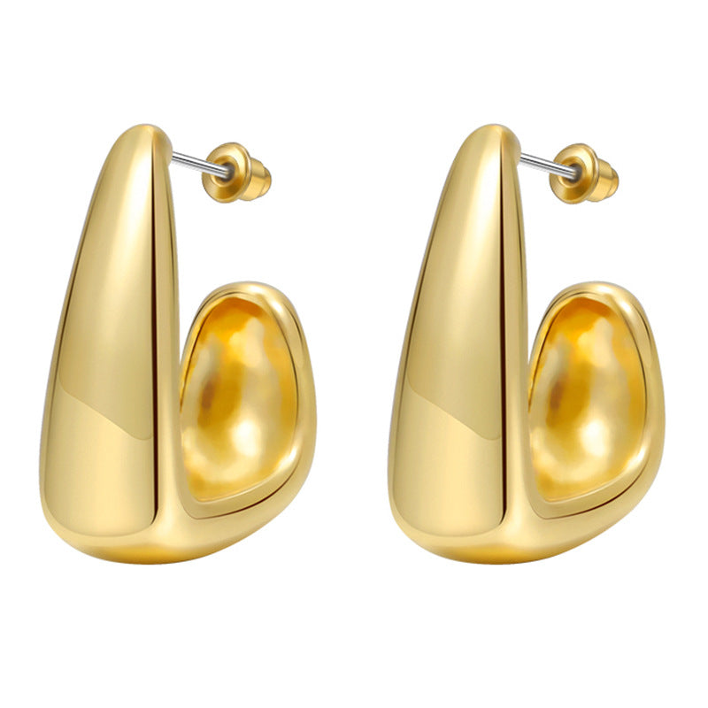 Gold teardrop earrings