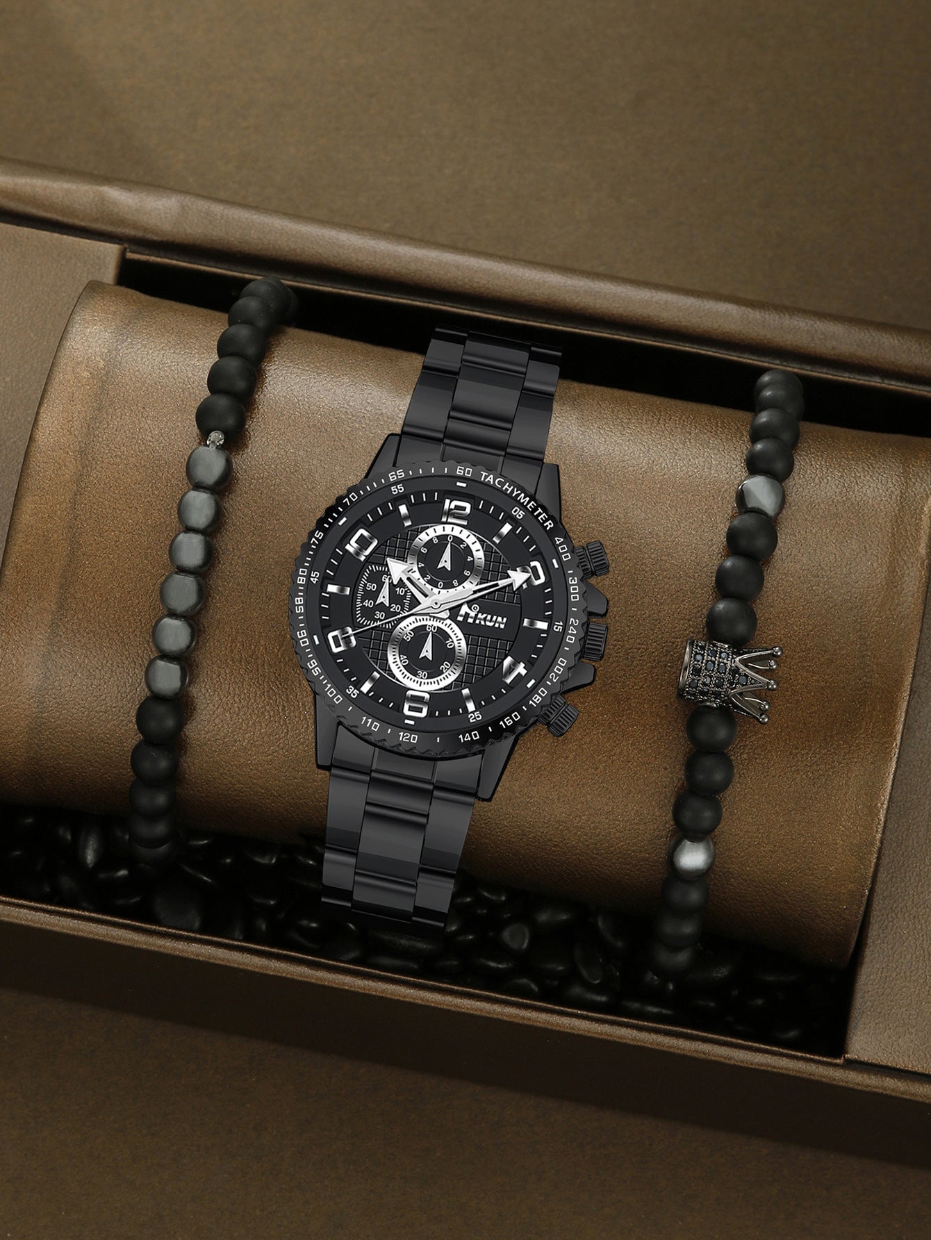 Automatic Mechanical Crown Bracelet Watch Set