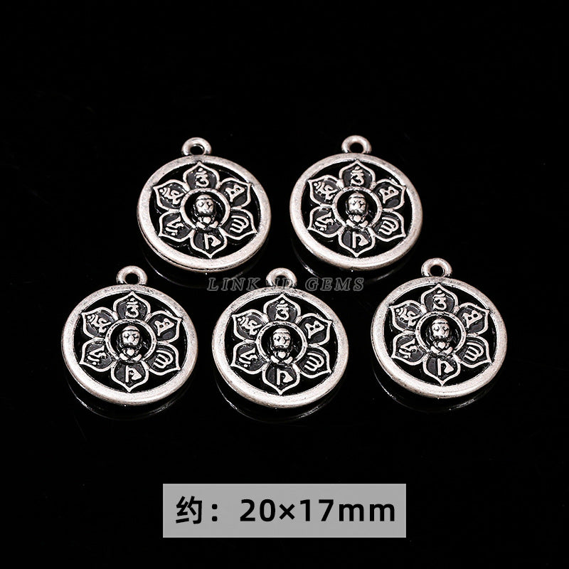 Alloy plated real antique silver accessories DIY hand
