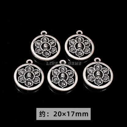 Alloy plated real antique silver accessories DIY hand