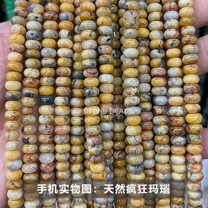 6 * 4Mm natural stone crystal abacus beads loose beads