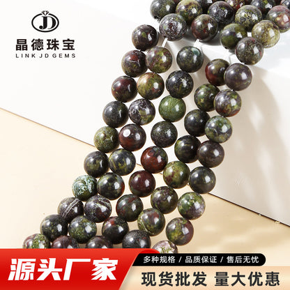 Dragon blood stone loose bead jewelry accessories DIY