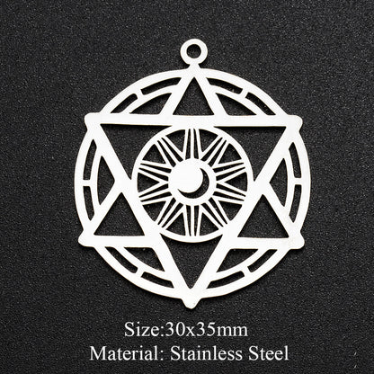 5 pcs/pack moon geometry accessories DIY pendant