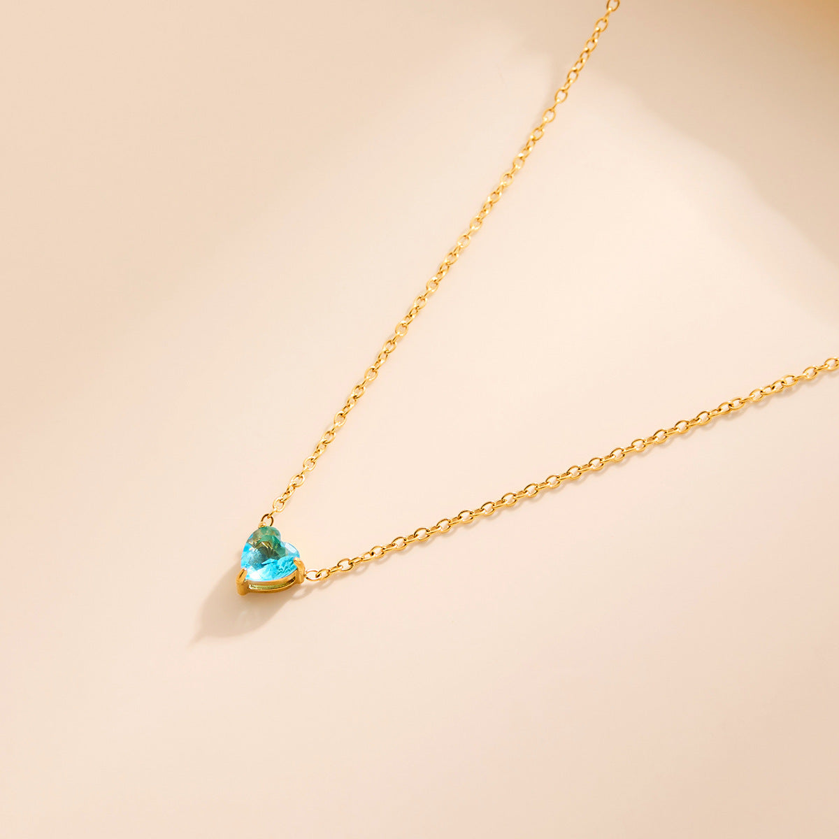 Color square crystal zircon fashion women's necklace