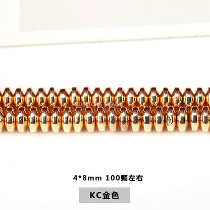 Black gallstone abacus beads DIY necklace bracelet beads