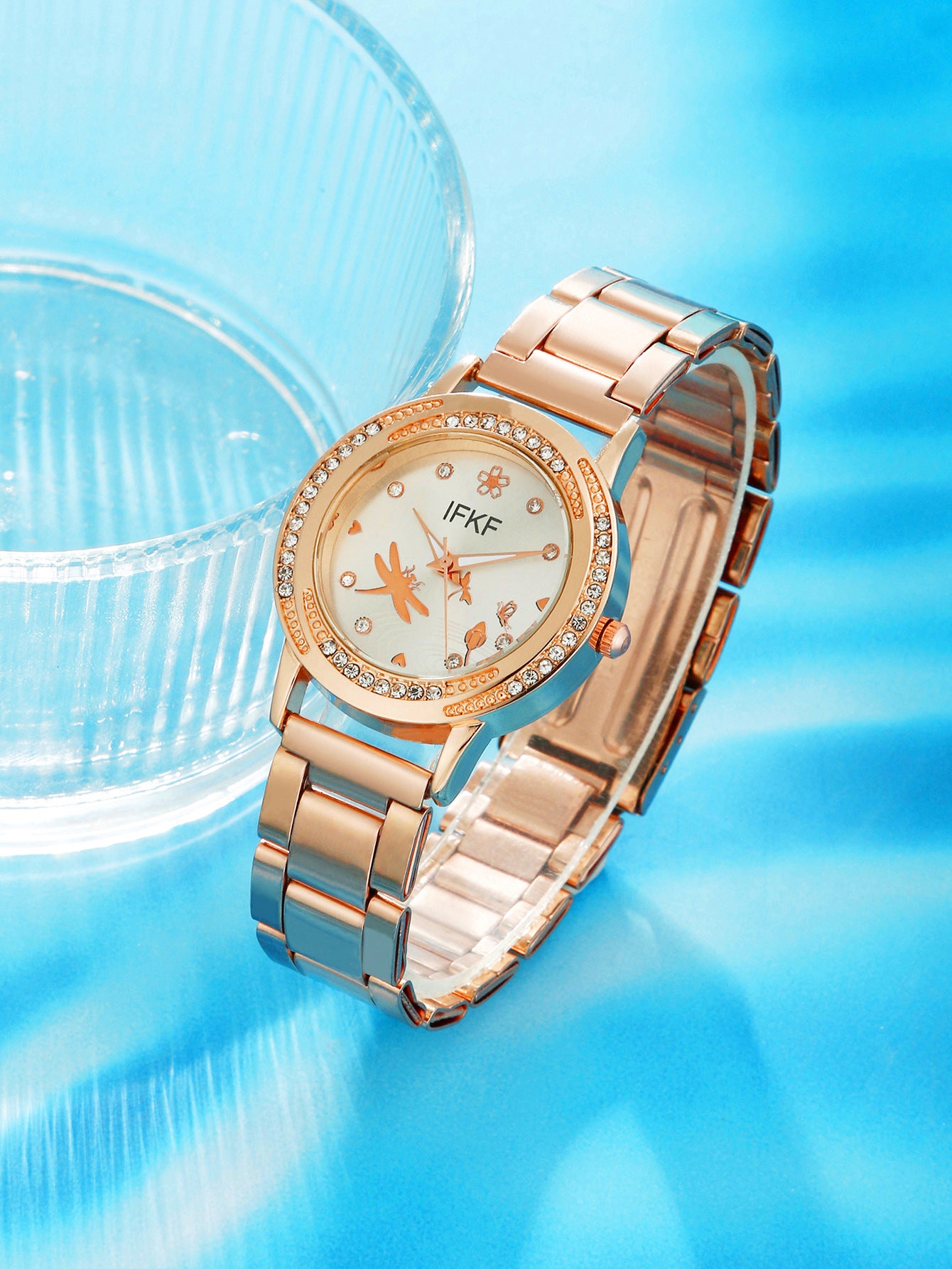 Water Drop Jewelry Set Quartz Watch