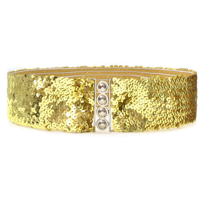 Sequin elastic belt
