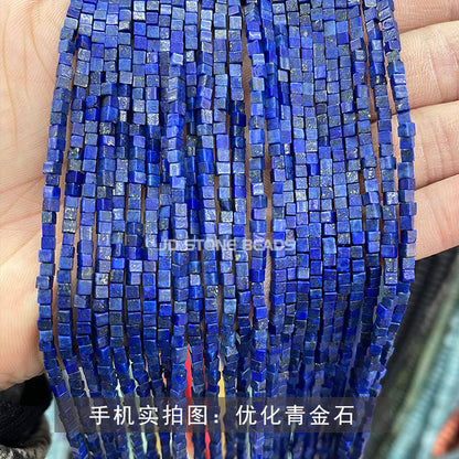 2Mm agate square loose beads
