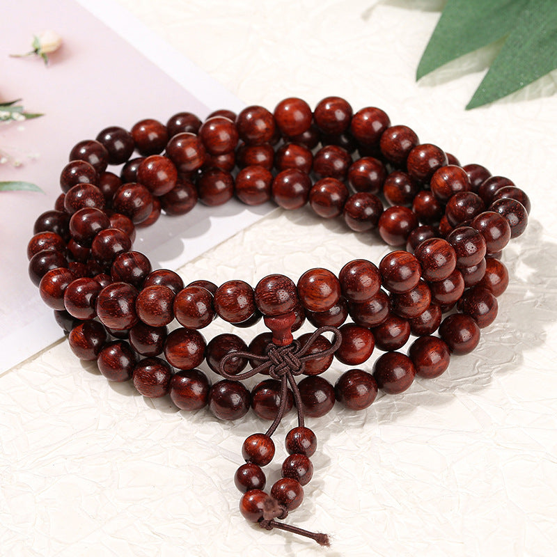 8Mm Blood Sandalwood Bracelet 108 Buddha Beads