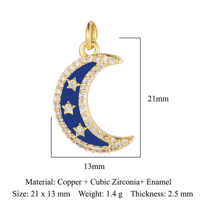 Star of David Copper Zirconia Pendant