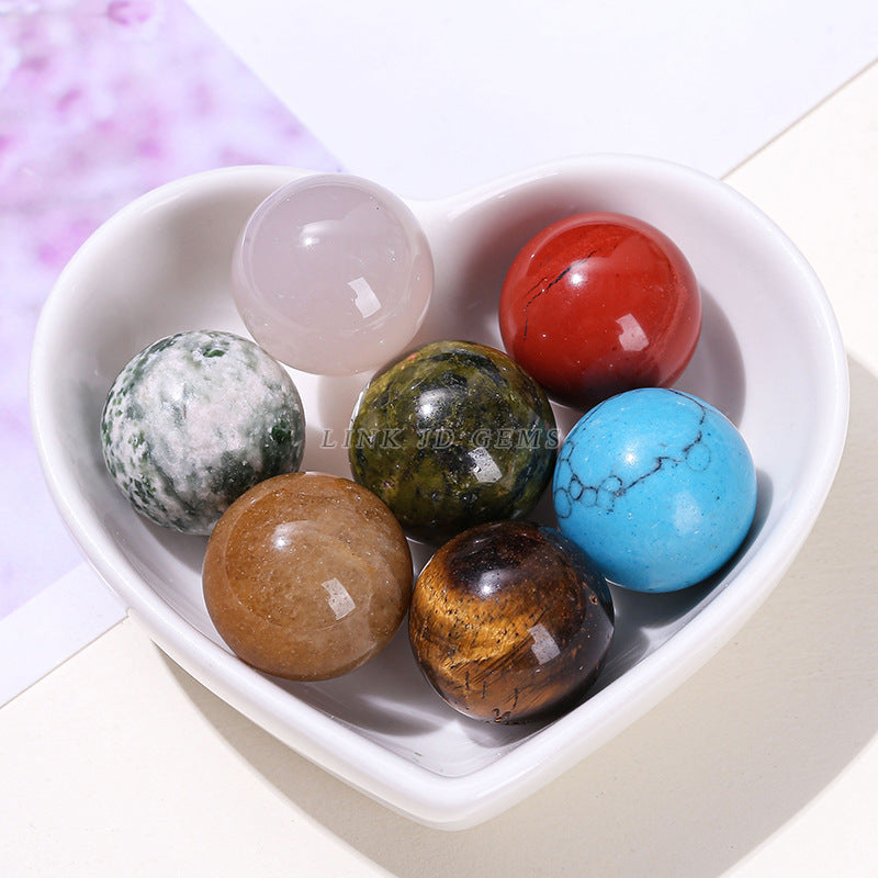 20Mm crystal agate non-porous beads loose beads