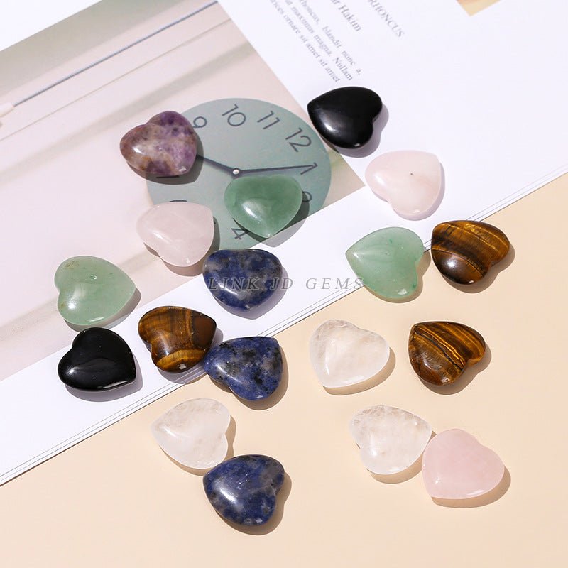 2Cm Natural Crystal Heart Shaped Gemstone