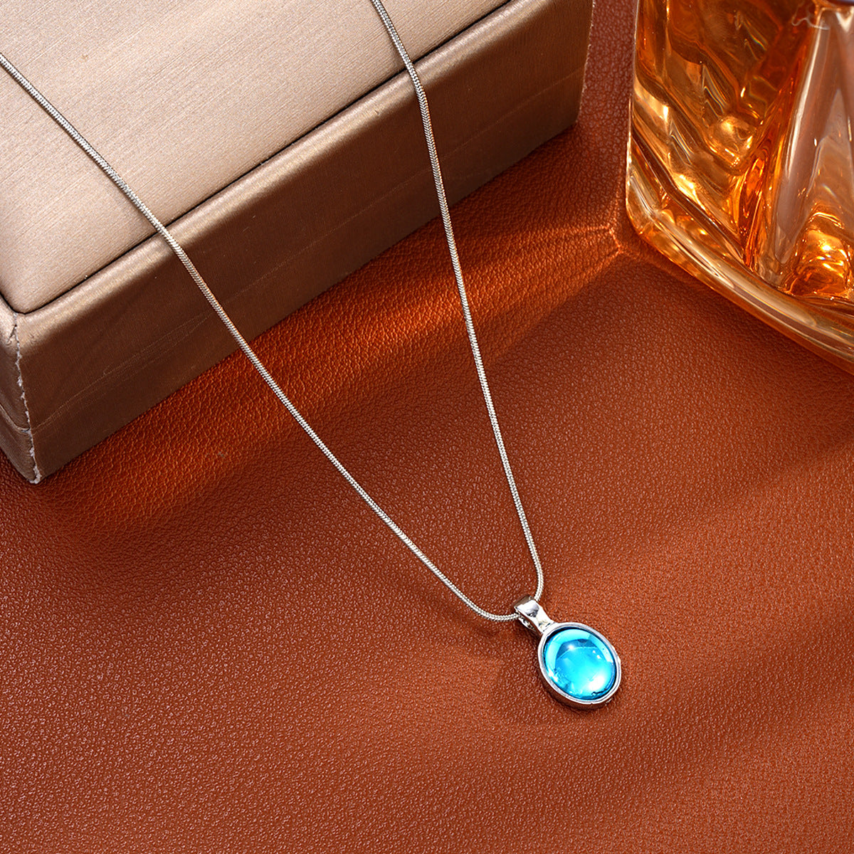 Aquamarine Pendant Necklace