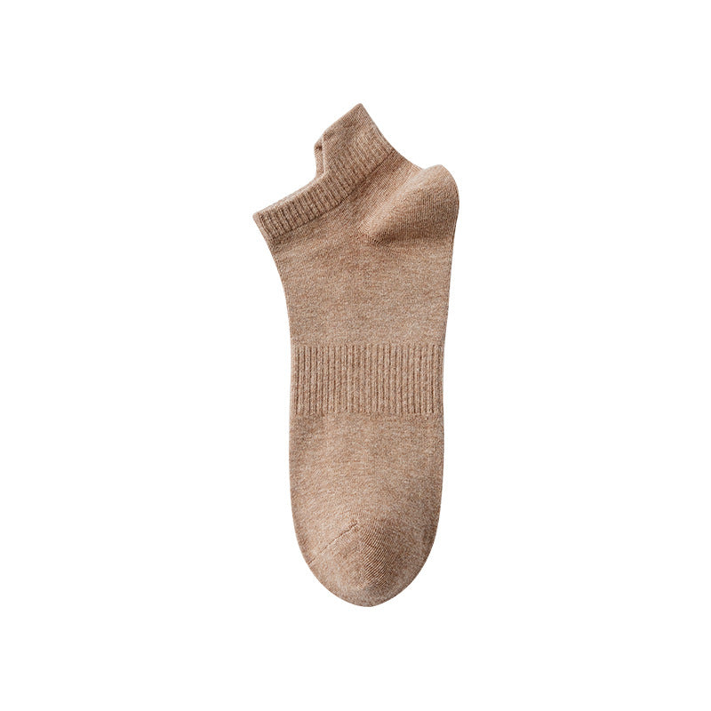 Calcetines tobilleros de algodón transpirables para hombre de primavera y verano 