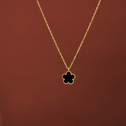 Clover Flower Titanium Steel Necklace