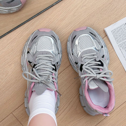 Summer women's mesh breathable thin sports shoes