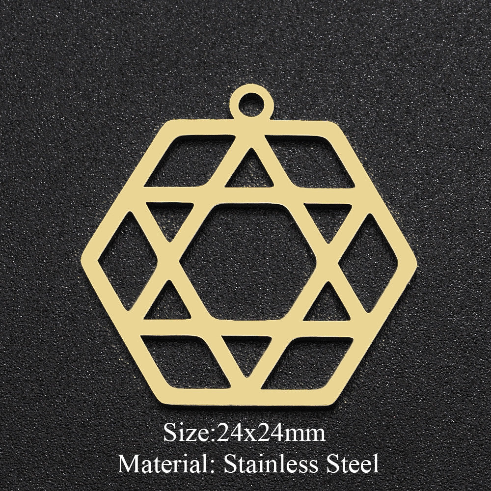 5 pcs/pack moon geometry accessories DIY pendant