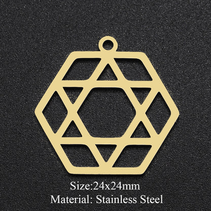 5 pcs/pack moon geometry accessories DIY pendant