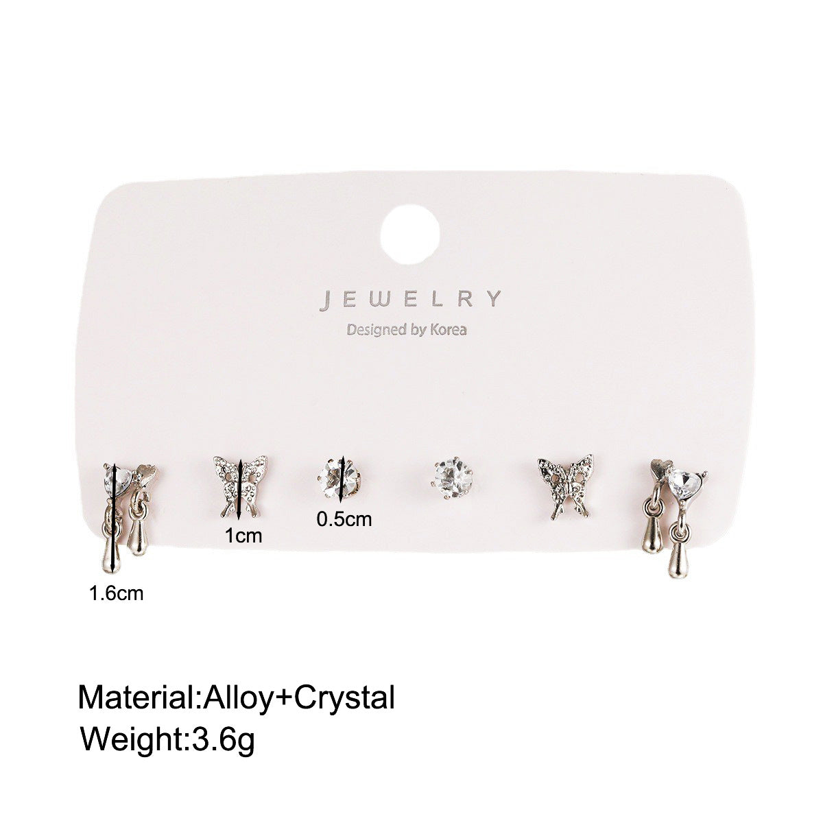 Liquid Butterfly Stud Earring Set