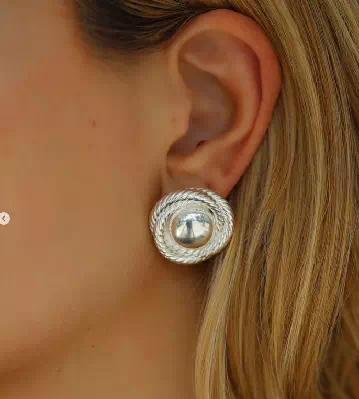 Threaded Round Earrings