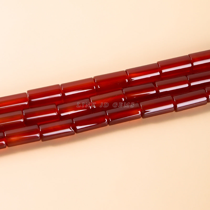 8 * 15Mm agate round tube beads