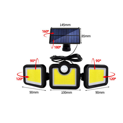 171COB three-head wall lamp multi-angle lighting street lamp