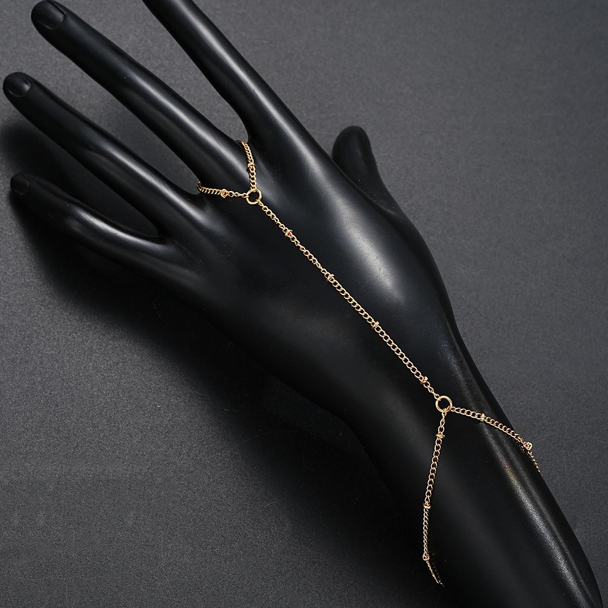 Minimalist Finger Chain Bracelet for Women
