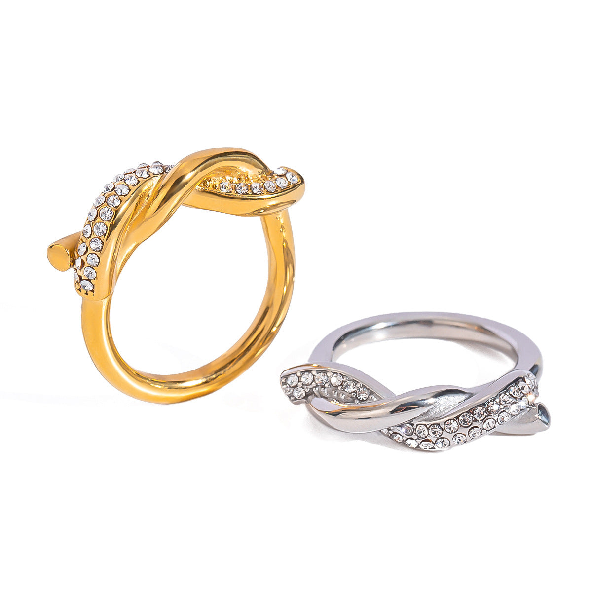 Titanium steel electroplated ring