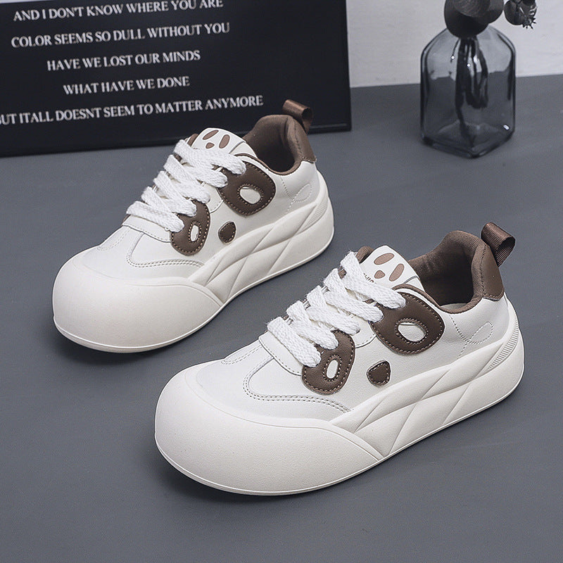 Fashionable and versatile student white sports sneakers
