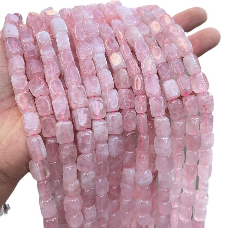 Cristal en polvo rectangular con cuentas moldeadas Cuentas sueltas cuadradas de cristal 