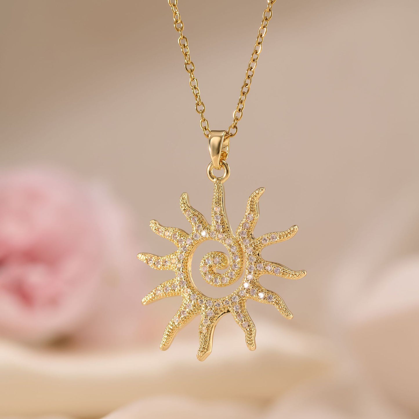 Flower Bell Pendant Necklace