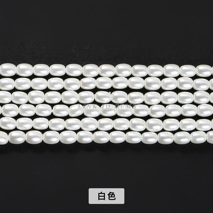 3Mm natural freshwater pearl rice-shaped beads loose beads