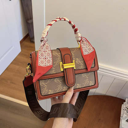 Retro silk scarf texture women's bag wholesale
