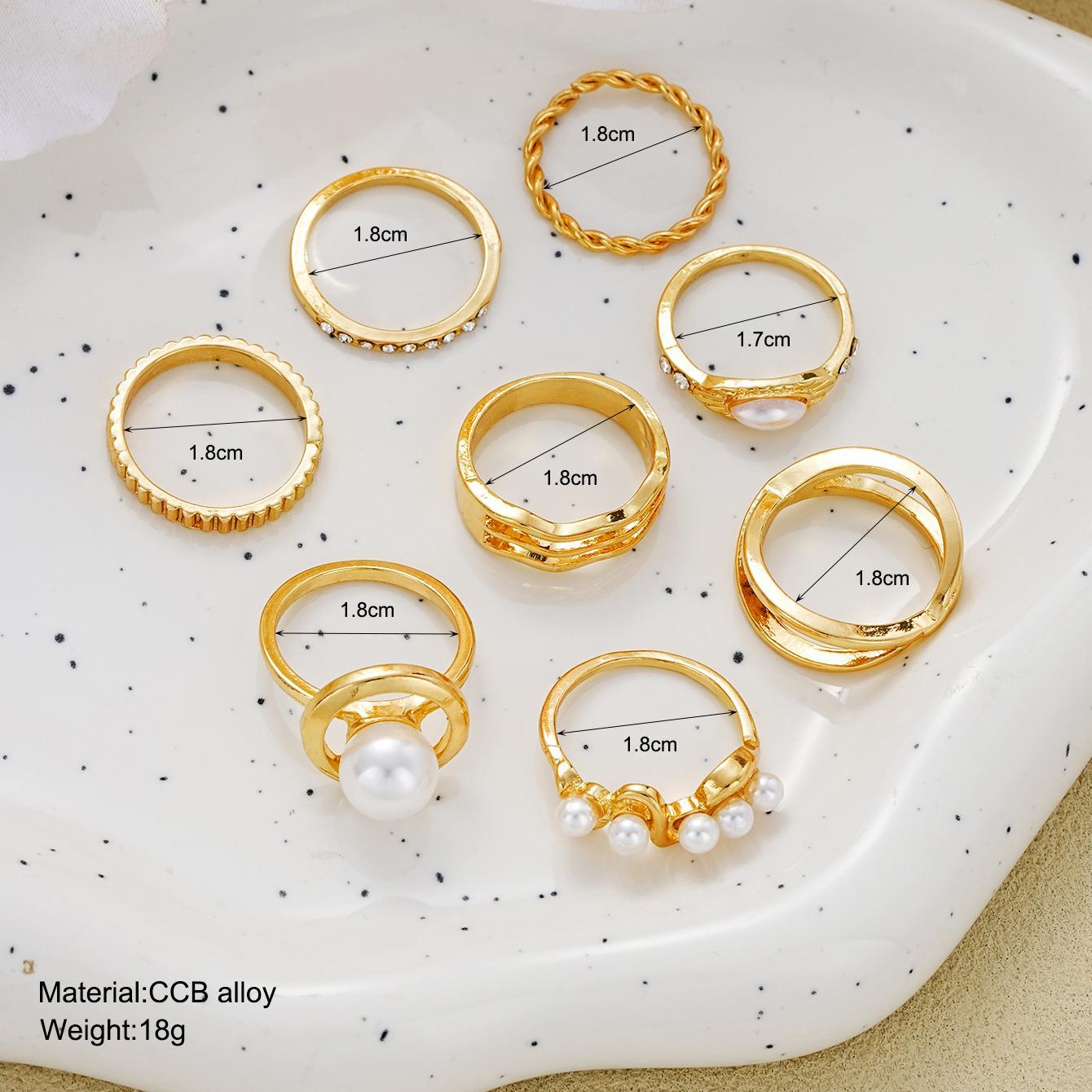 French Gold-Plated Wave Ring