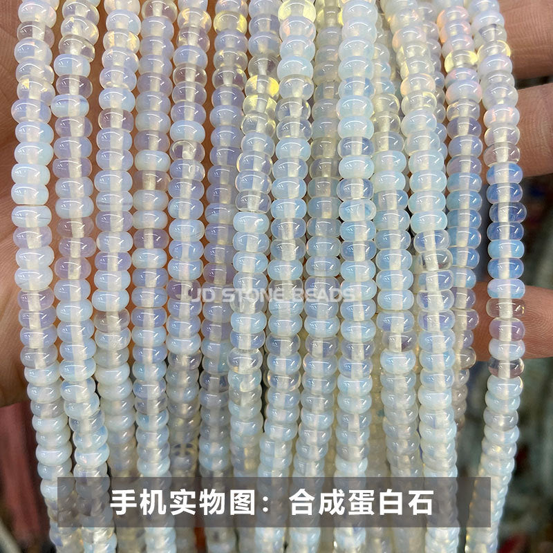 6 * 4Mm natural stone crystal abacus beads loose beads