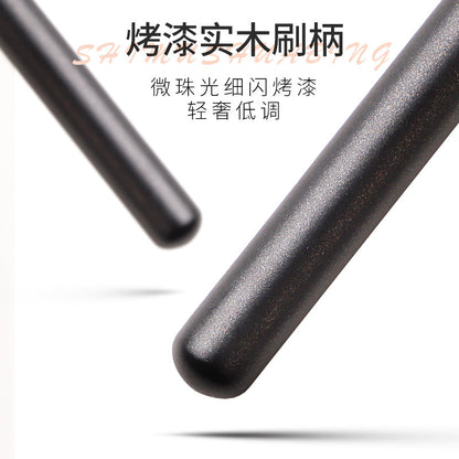 Single Wooden Eyeshadow Blending Foundation Brush