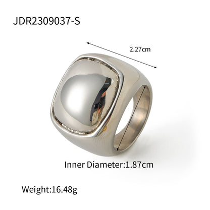 Exaggerated spherical ring