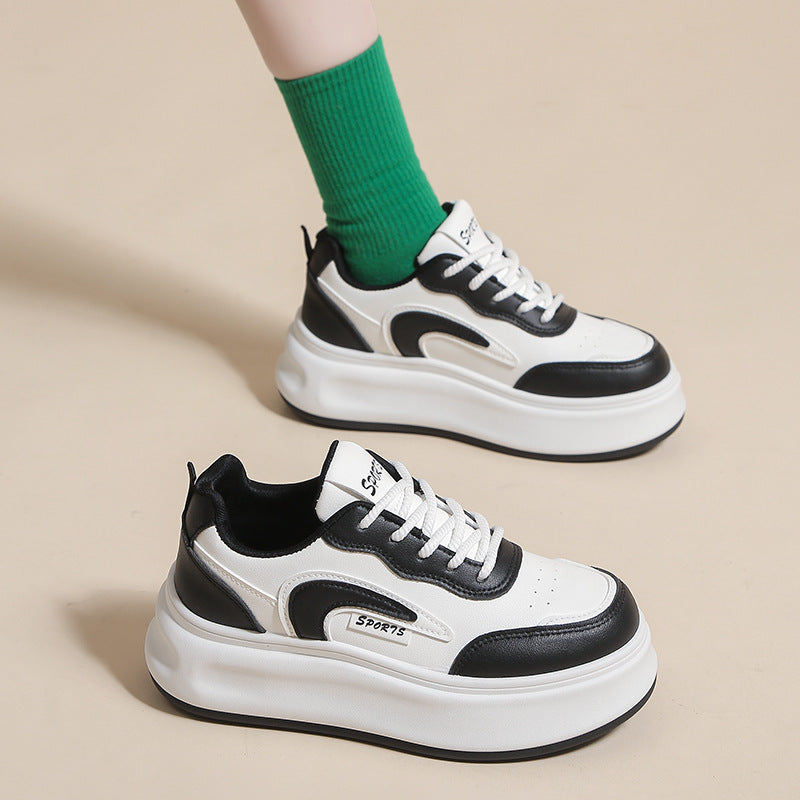 Casual Korean style thick-soled height-increasing sports shoes