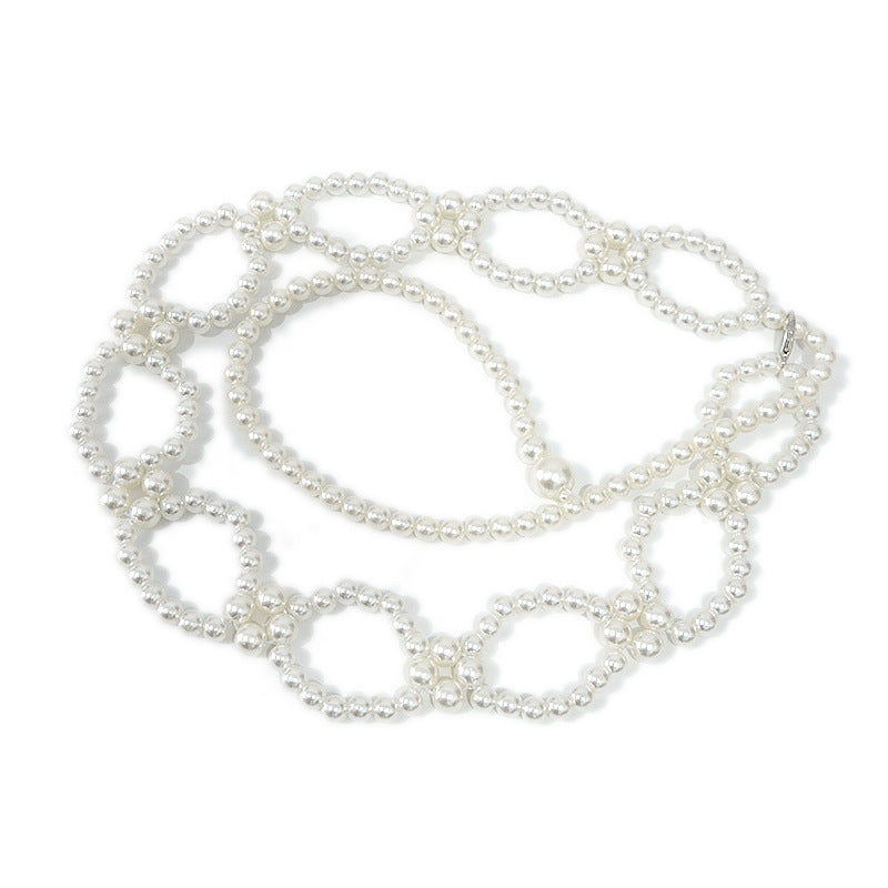 Elastic elastic pearl thin belt