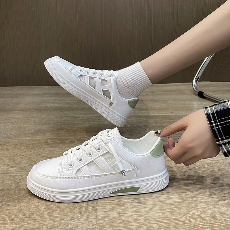 Flat mesh breathable shoes