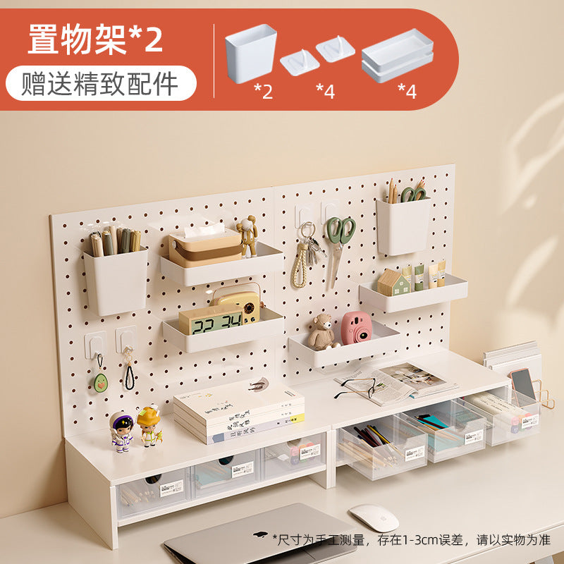 Pegboard storage rack