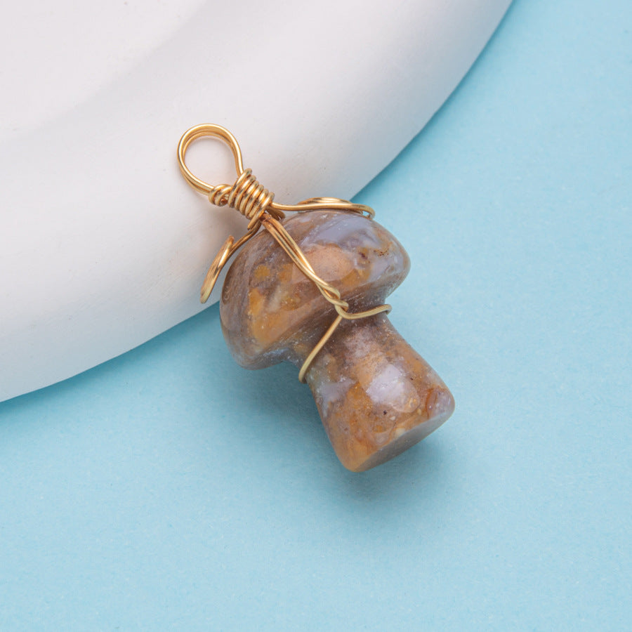 Pendente Cogumelo Cristal 20mm 