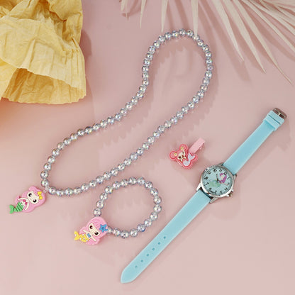 Cartoon Element Round Dial Watch Set